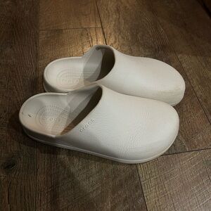 White Crocs Clogs